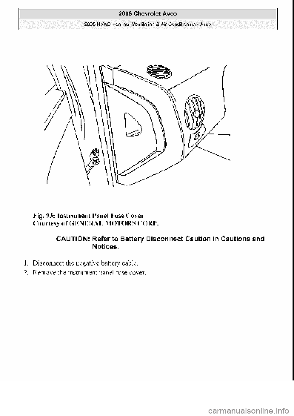 CHEVROLET AVEO 2002  Service Repair Manual 