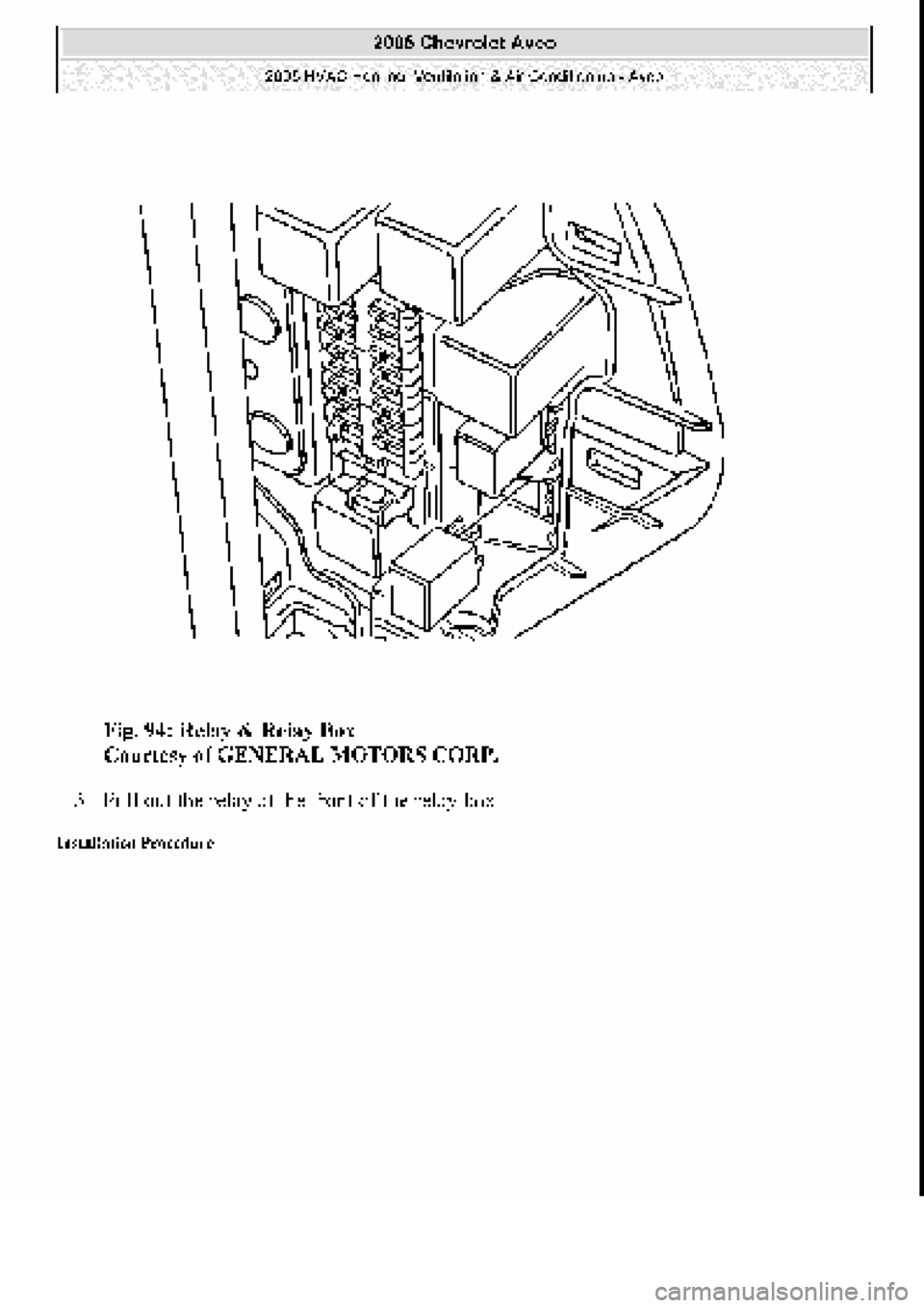 CHEVROLET AVEO 2002  Service Repair Manual 