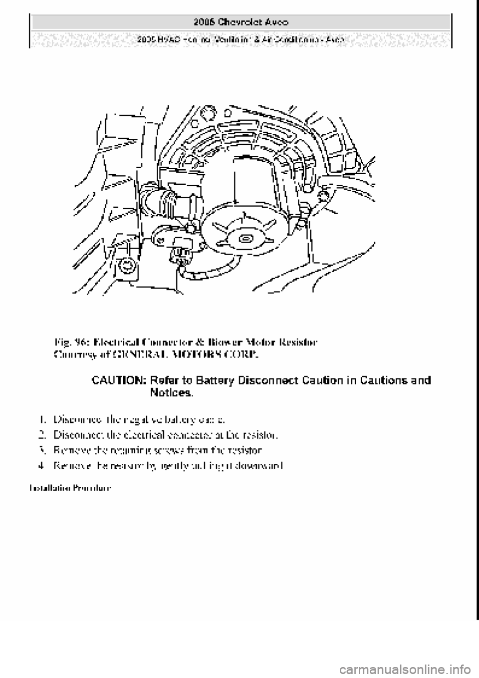 CHEVROLET AVEO 2002  Service Repair Manual 
