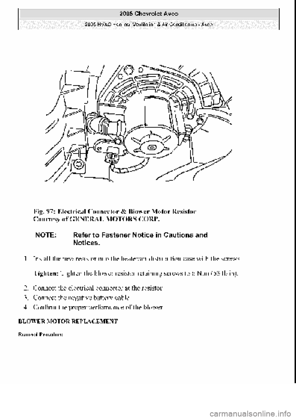 CHEVROLET AVEO 2002  Service Repair Manual 
