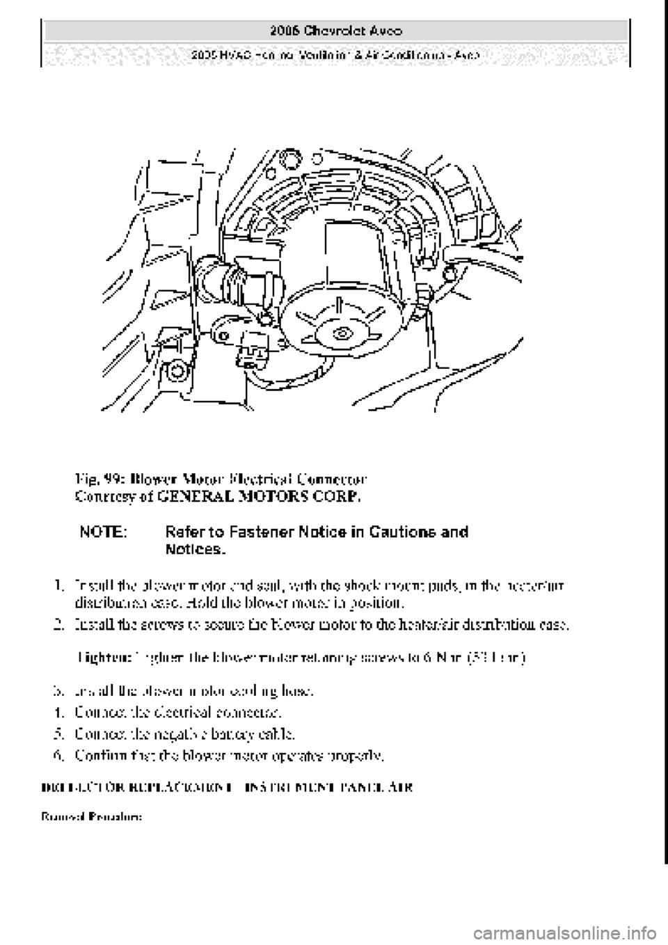 CHEVROLET AVEO 2002  Service Repair Manual 