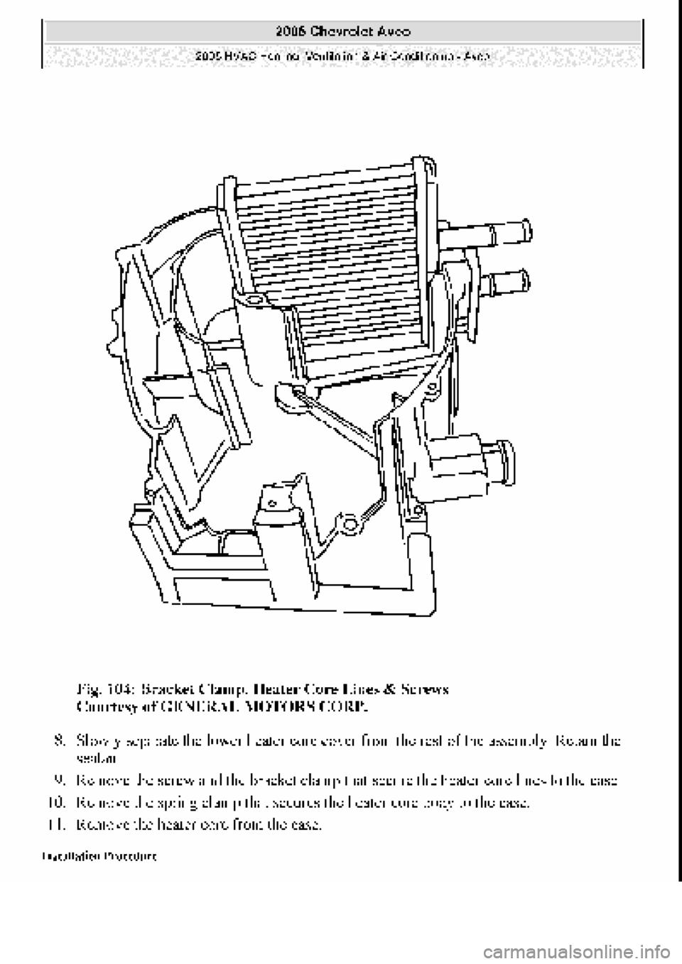 CHEVROLET AVEO 2002  Service Repair Manual 