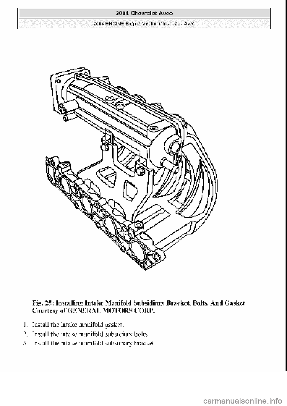 CHEVROLET AVEO 2002  Service Repair Manual 