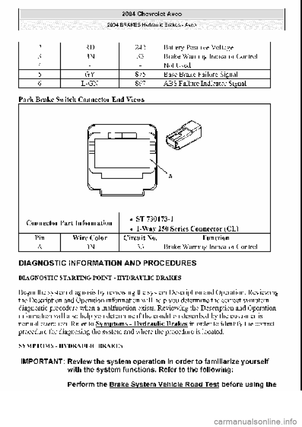 CHEVROLET AVEO 2002  Service Repair Manual 