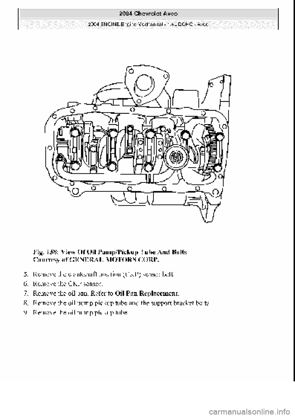 CHEVROLET AVEO 2002  Service Repair Manual 