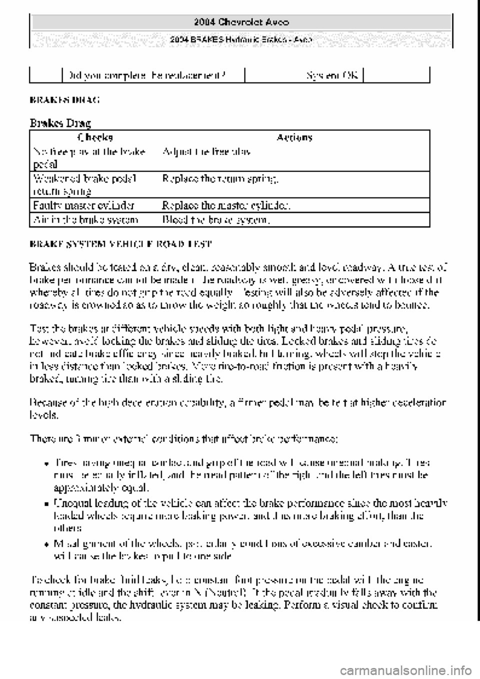 CHEVROLET AVEO 2002  Service Repair Manual 