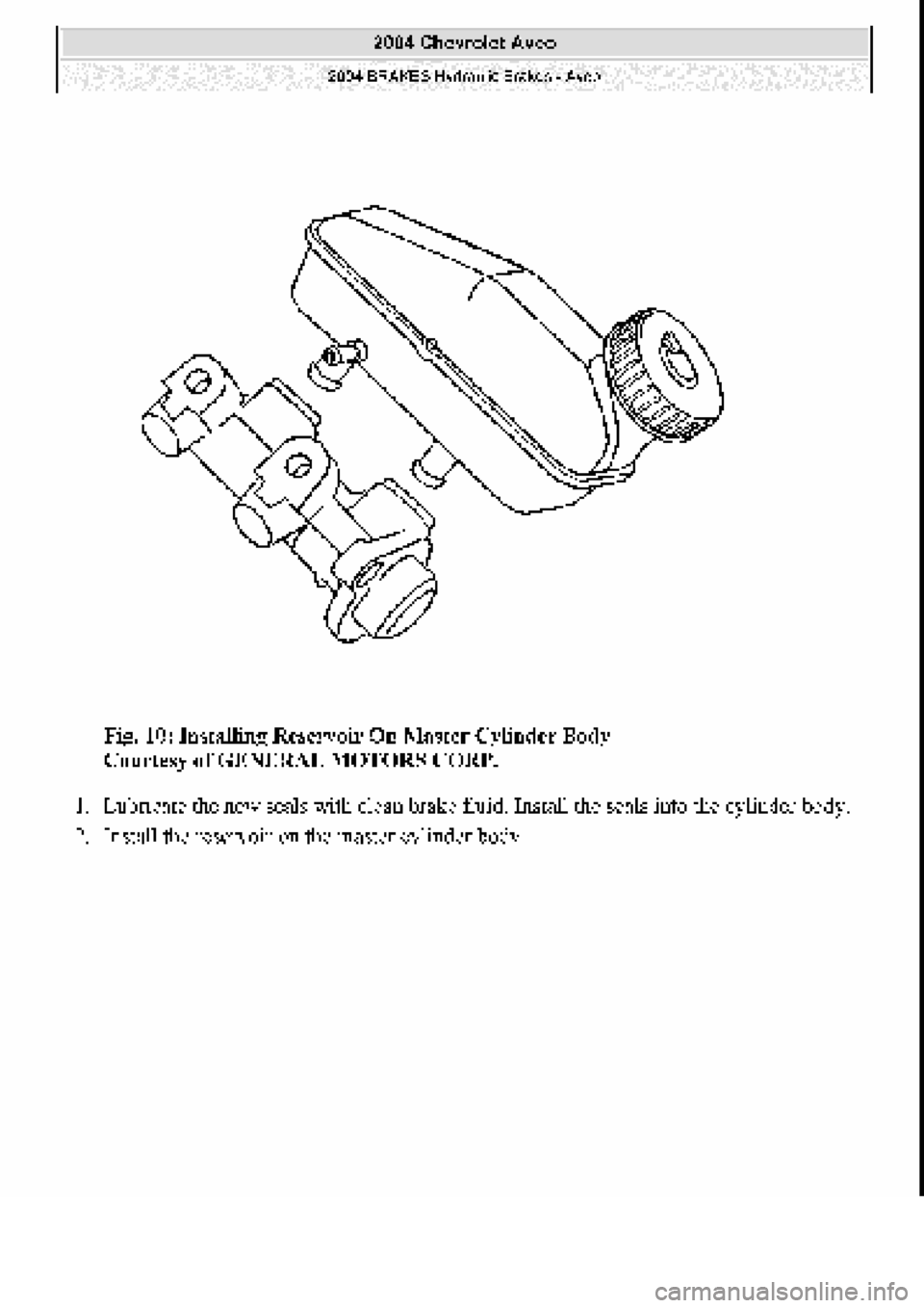 CHEVROLET AVEO 2002  Service Repair Manual 