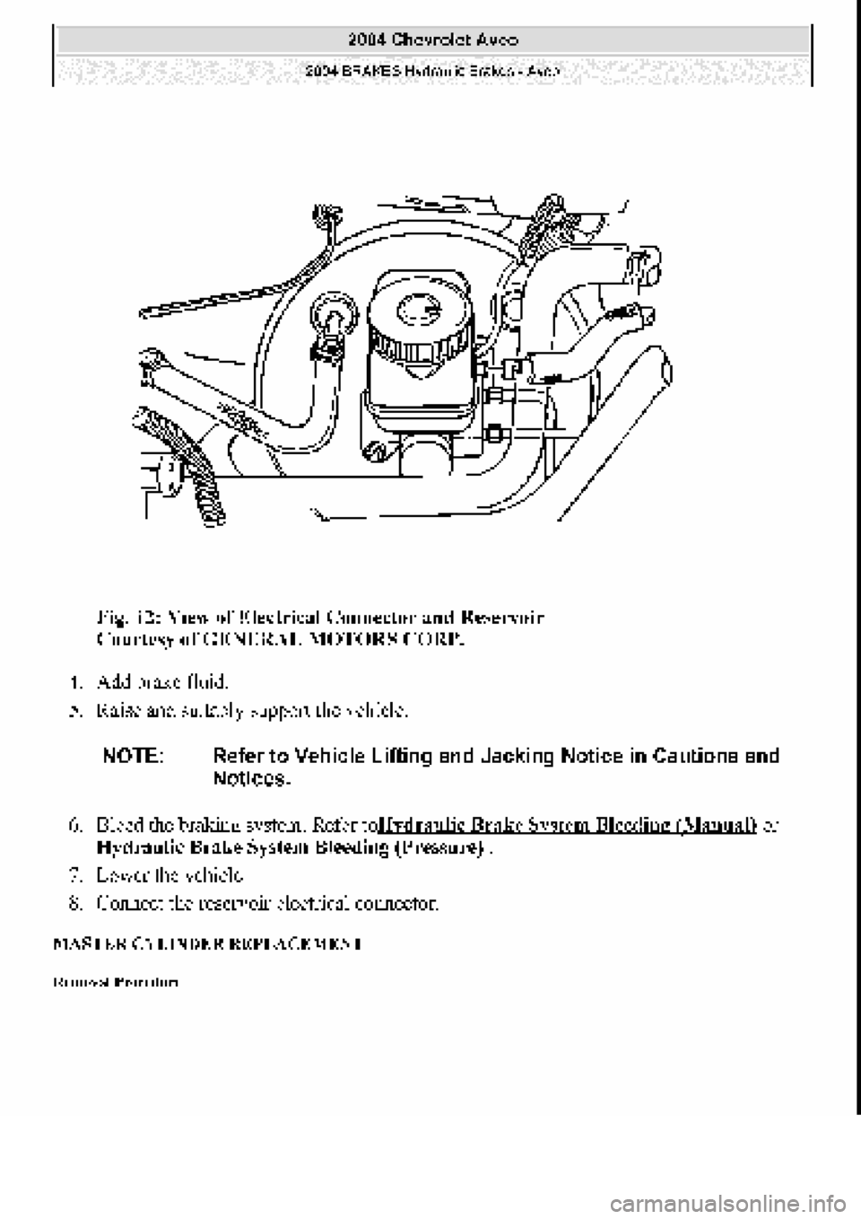 CHEVROLET AVEO 2002  Service Repair Manual 
