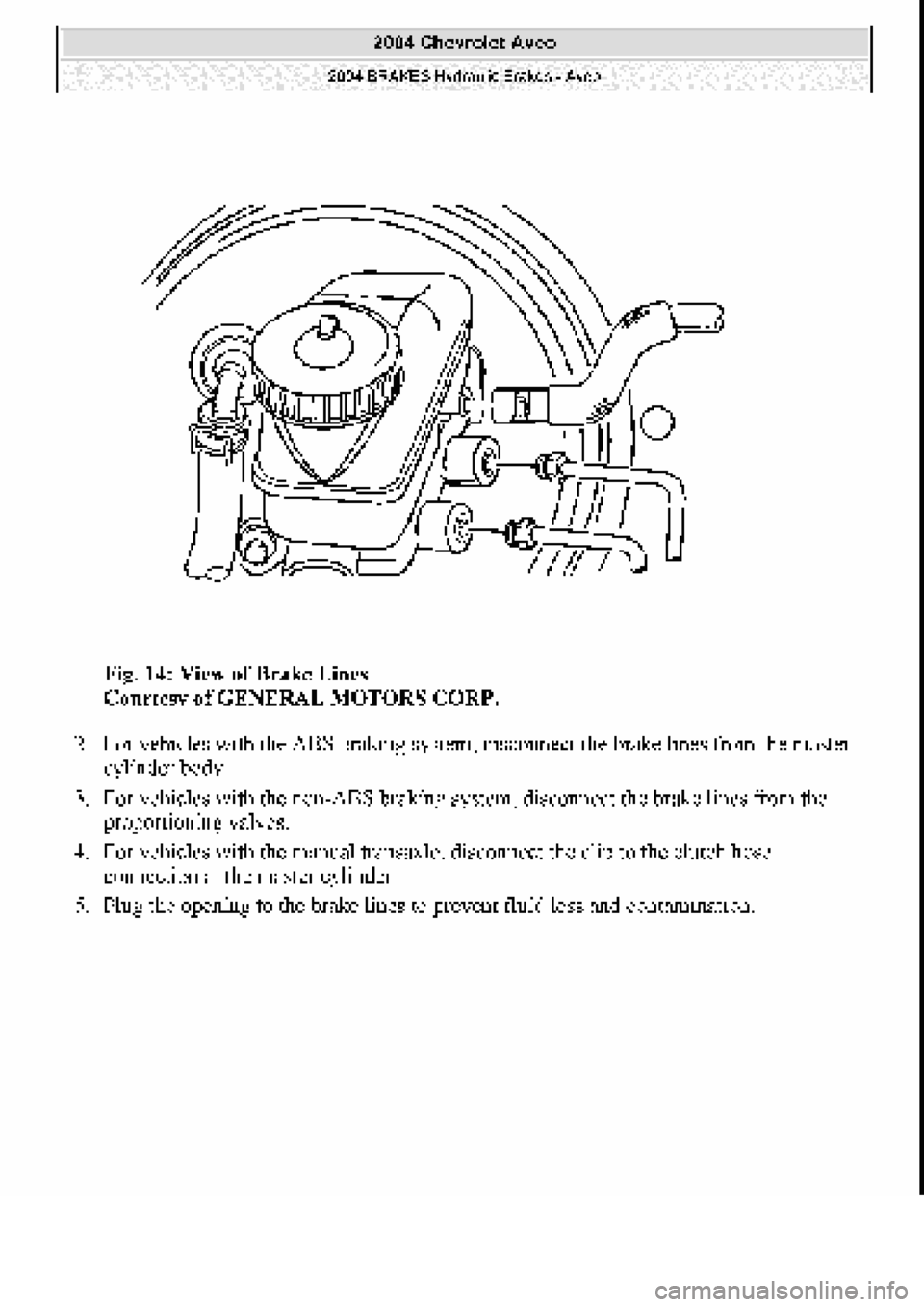CHEVROLET AVEO 2002  Service Repair Manual 