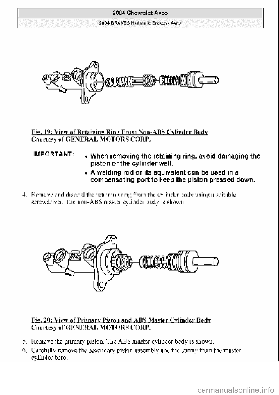 CHEVROLET AVEO 2002  Service Repair Manual 
