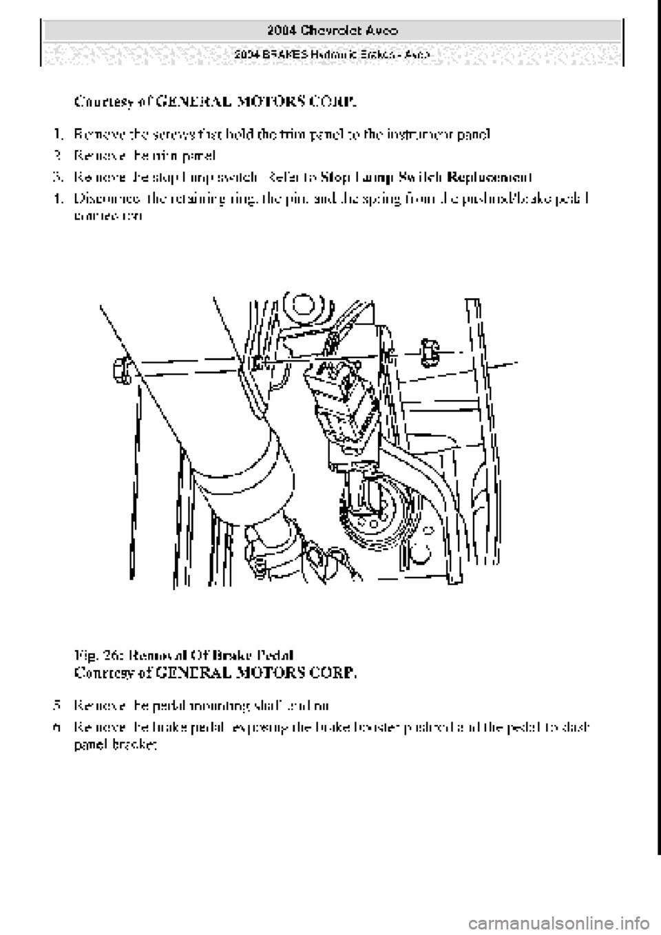 CHEVROLET AVEO 2002  Service Repair Manual 
