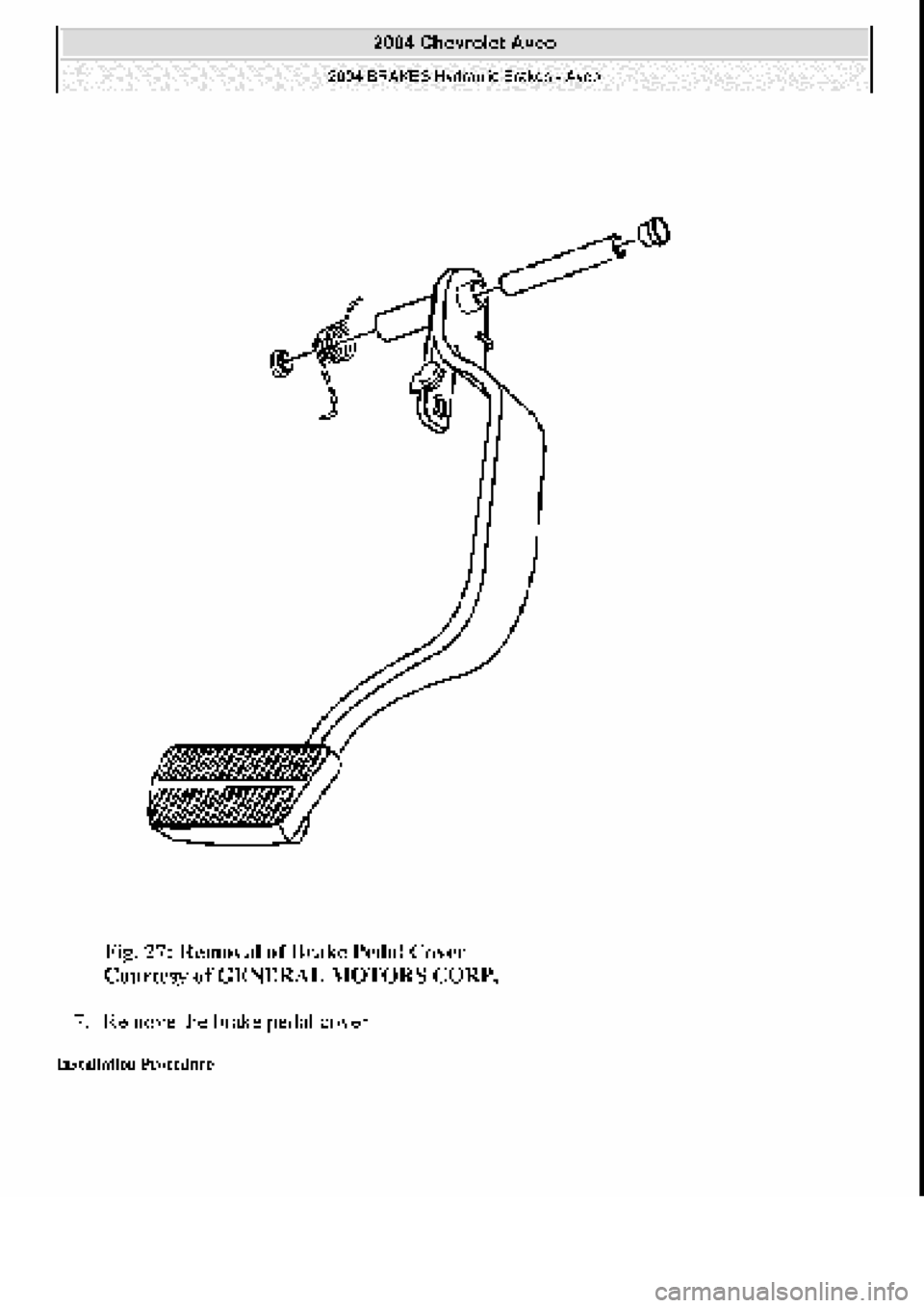 CHEVROLET AVEO 2002  Service Repair Manual 