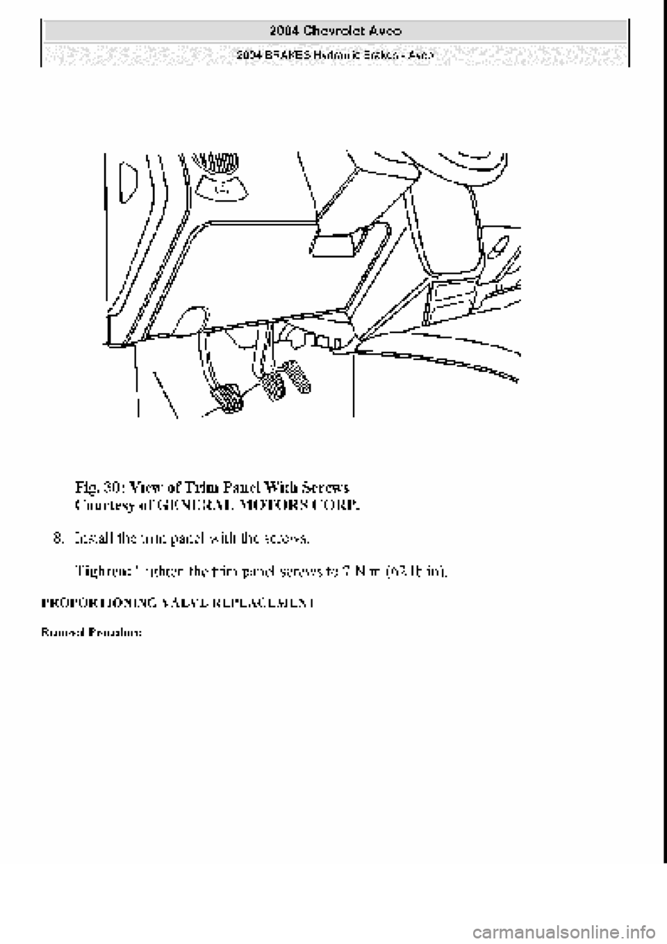 CHEVROLET AVEO 2002  Service Repair Manual 