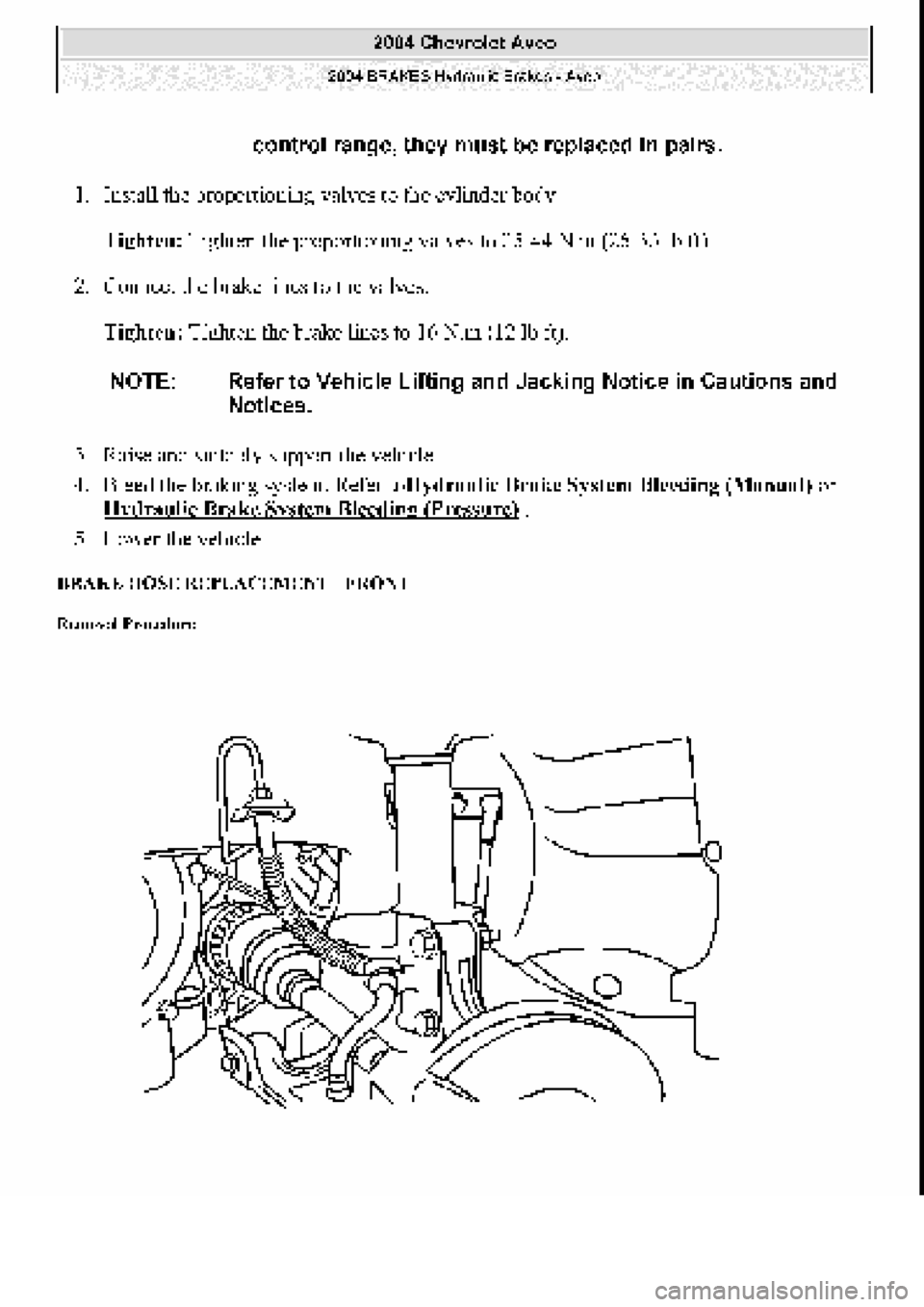 CHEVROLET AVEO 2002  Service Repair Manual 