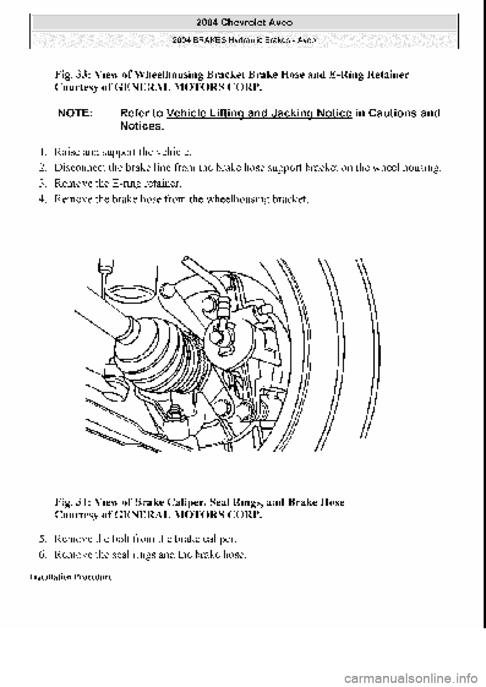 CHEVROLET AVEO 2002  Service Repair Manual 