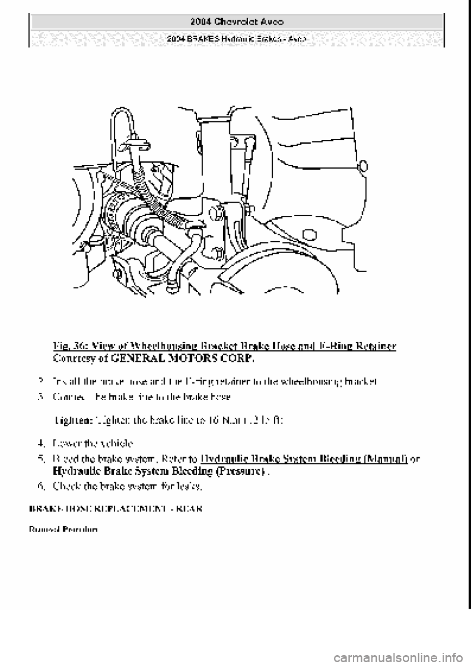 CHEVROLET AVEO 2002  Service Repair Manual 