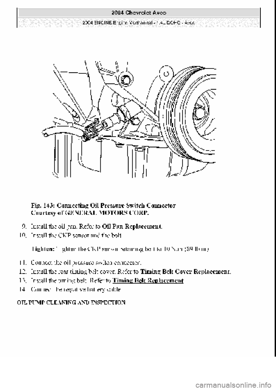 CHEVROLET AVEO 2002  Service Repair Manual 