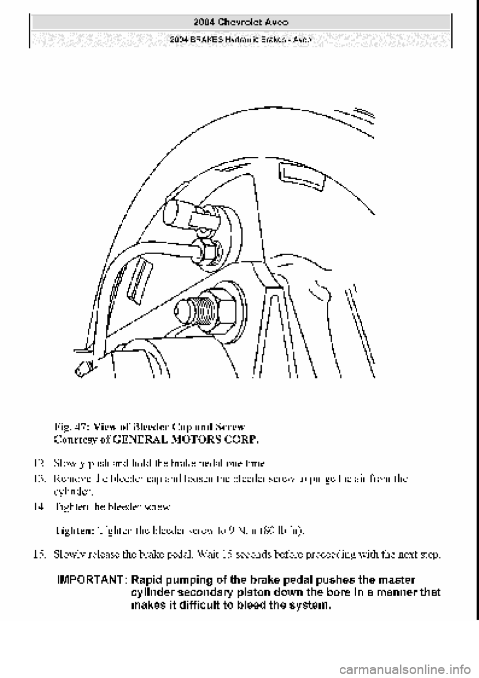 CHEVROLET AVEO 2002  Service Repair Manual 
