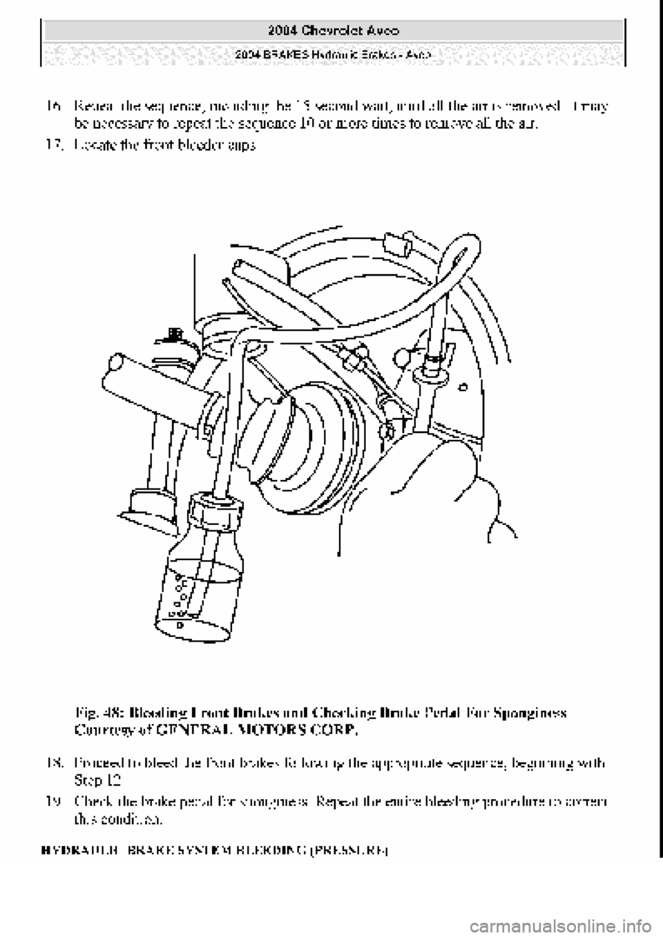 CHEVROLET AVEO 2002  Service Repair Manual 