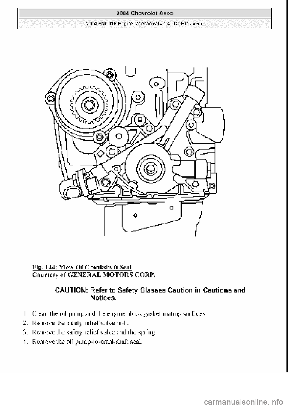 CHEVROLET AVEO 2002  Service Repair Manual 