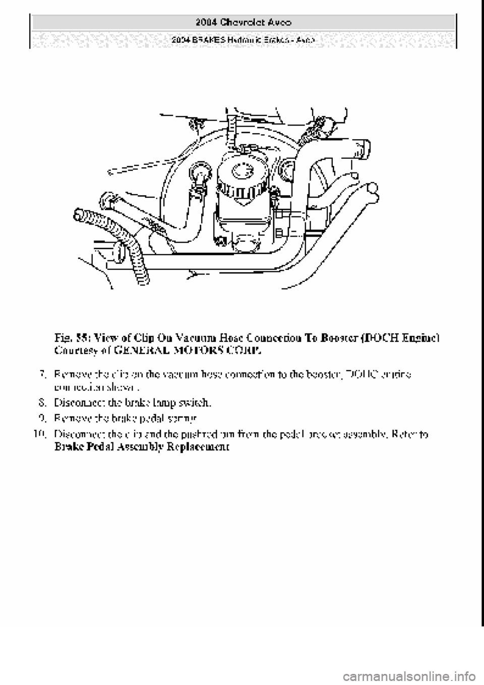 CHEVROLET AVEO 2002  Service Repair Manual 