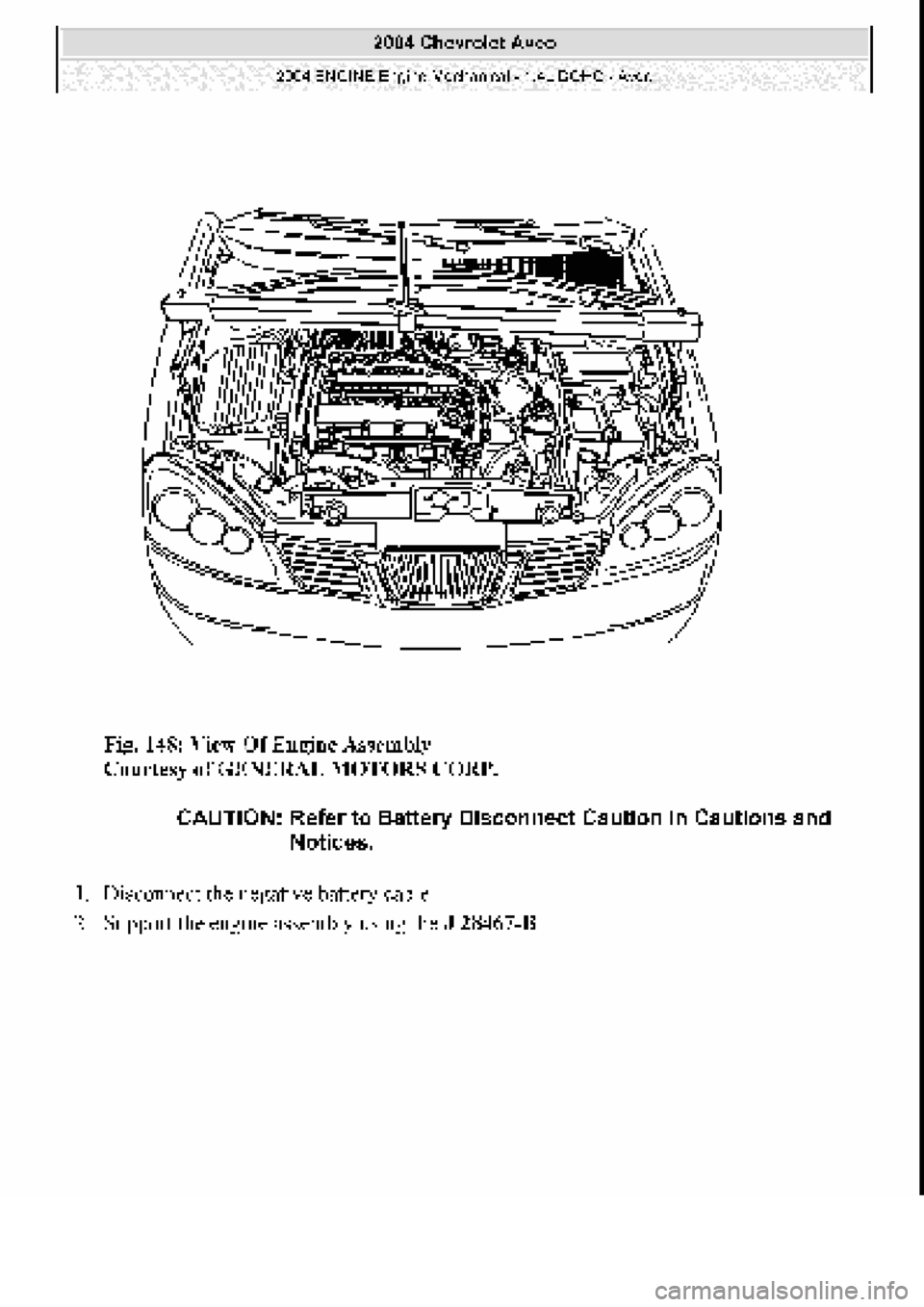 CHEVROLET AVEO 2002  Service Repair Manual 