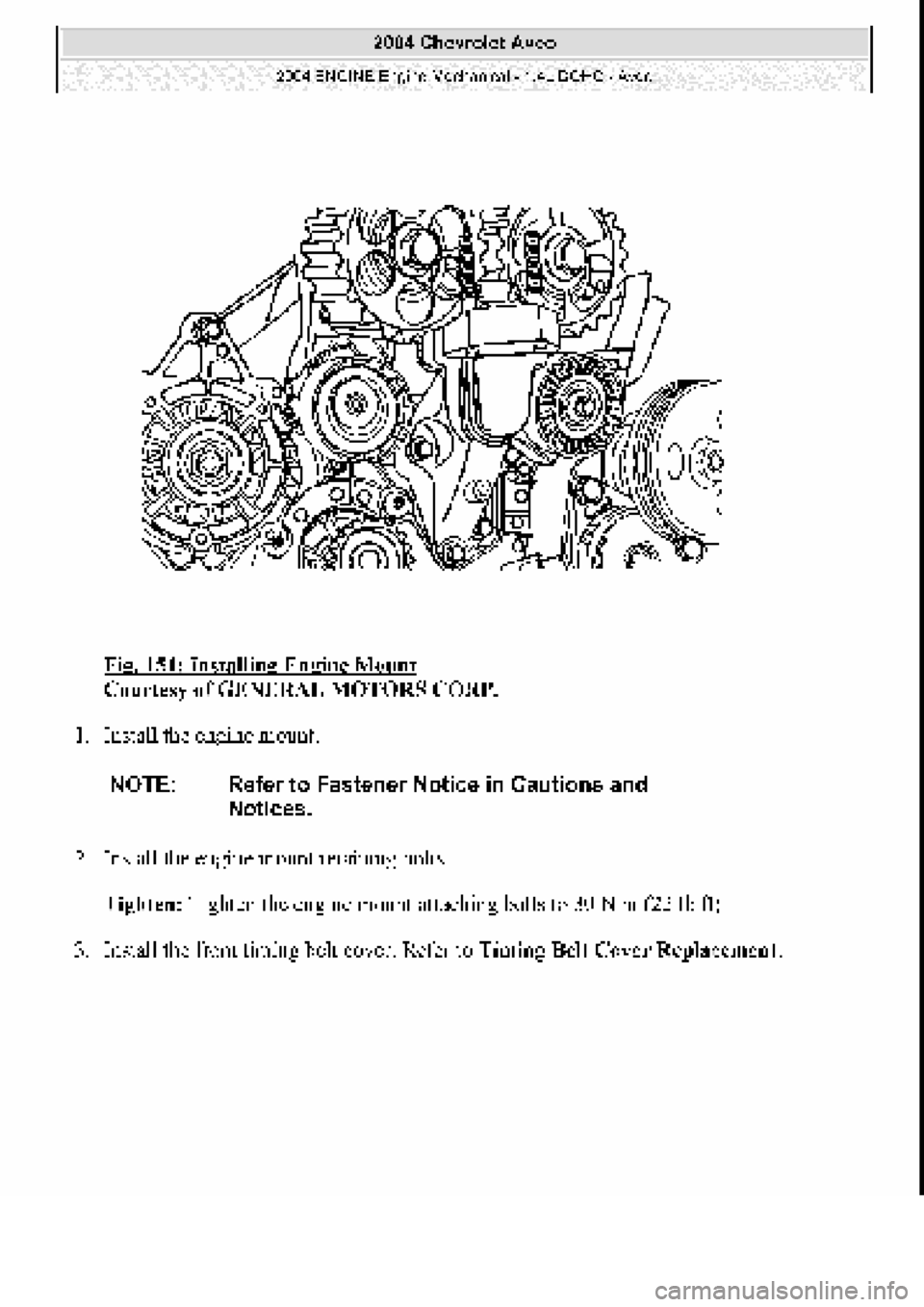 CHEVROLET AVEO 2002  Service Repair Manual 