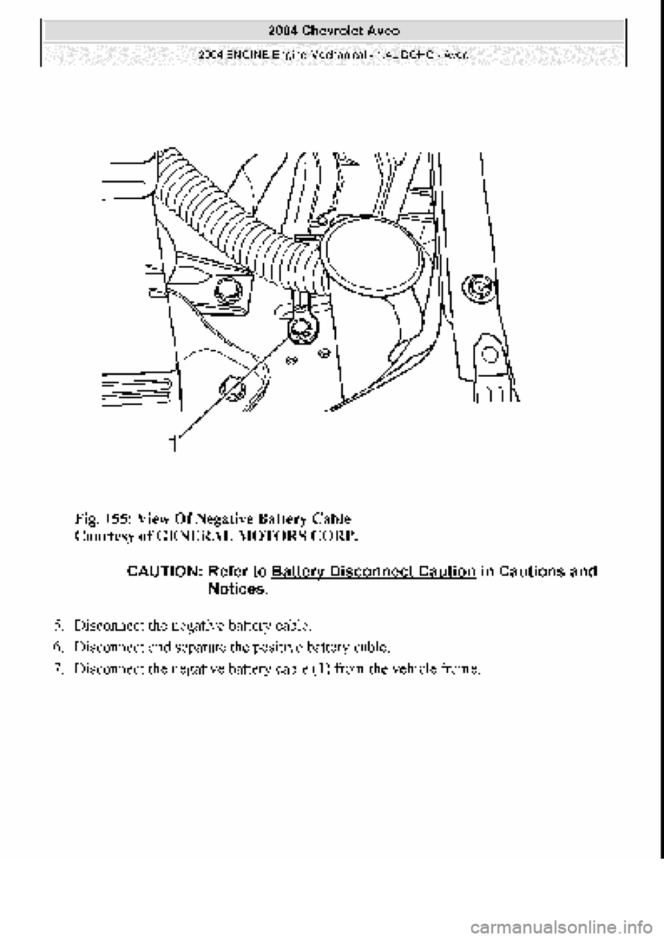 CHEVROLET AVEO 2002  Service Repair Manual 