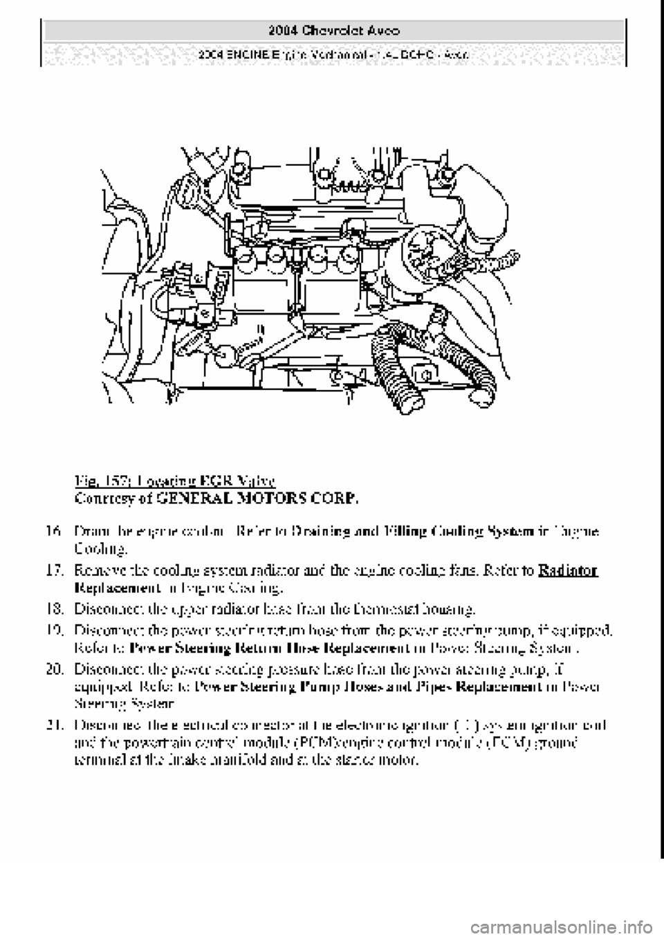 CHEVROLET AVEO 2002  Service Repair Manual 