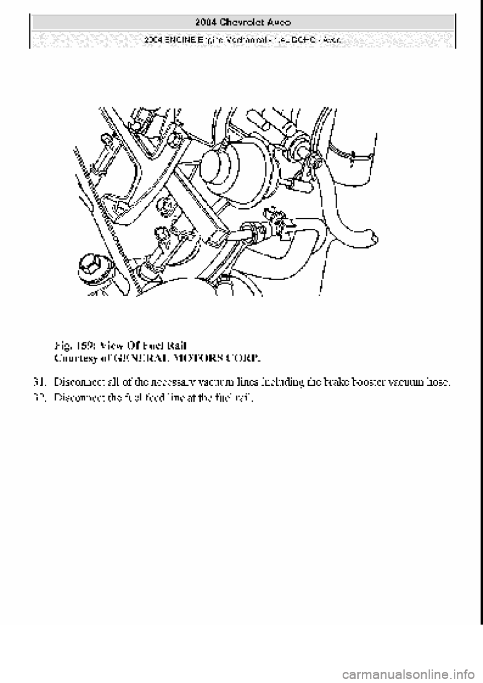 CHEVROLET AVEO 2002  Service Repair Manual 