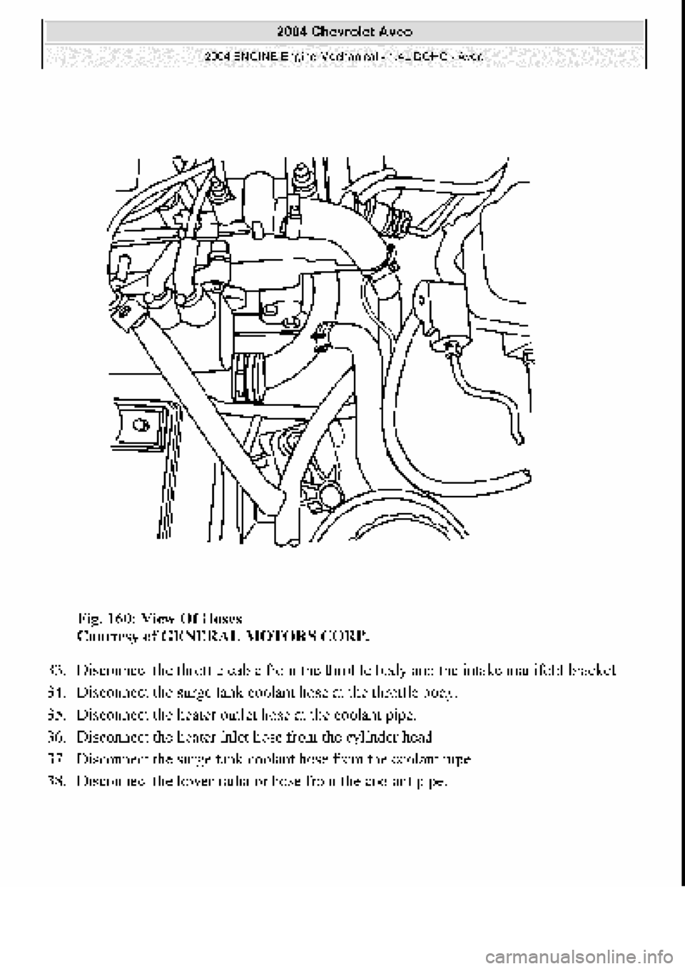 CHEVROLET AVEO 2002  Service Repair Manual 