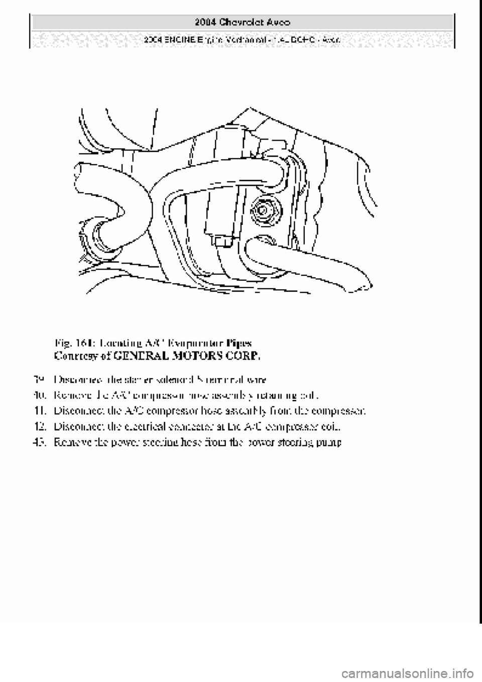 CHEVROLET AVEO 2002  Service Repair Manual 