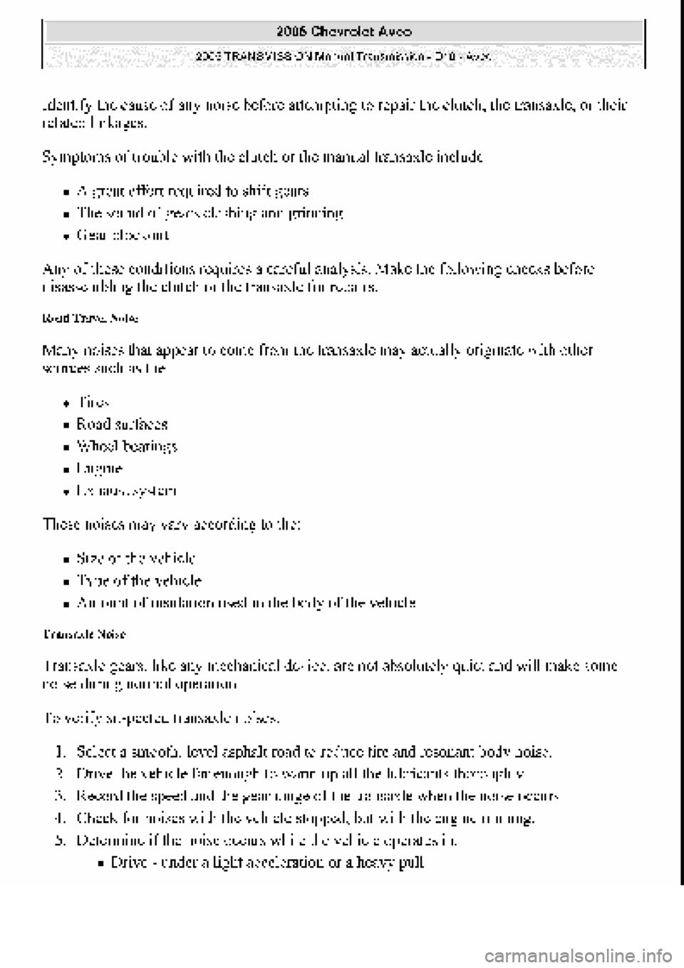 CHEVROLET AVEO 2002  Service Repair Manual 