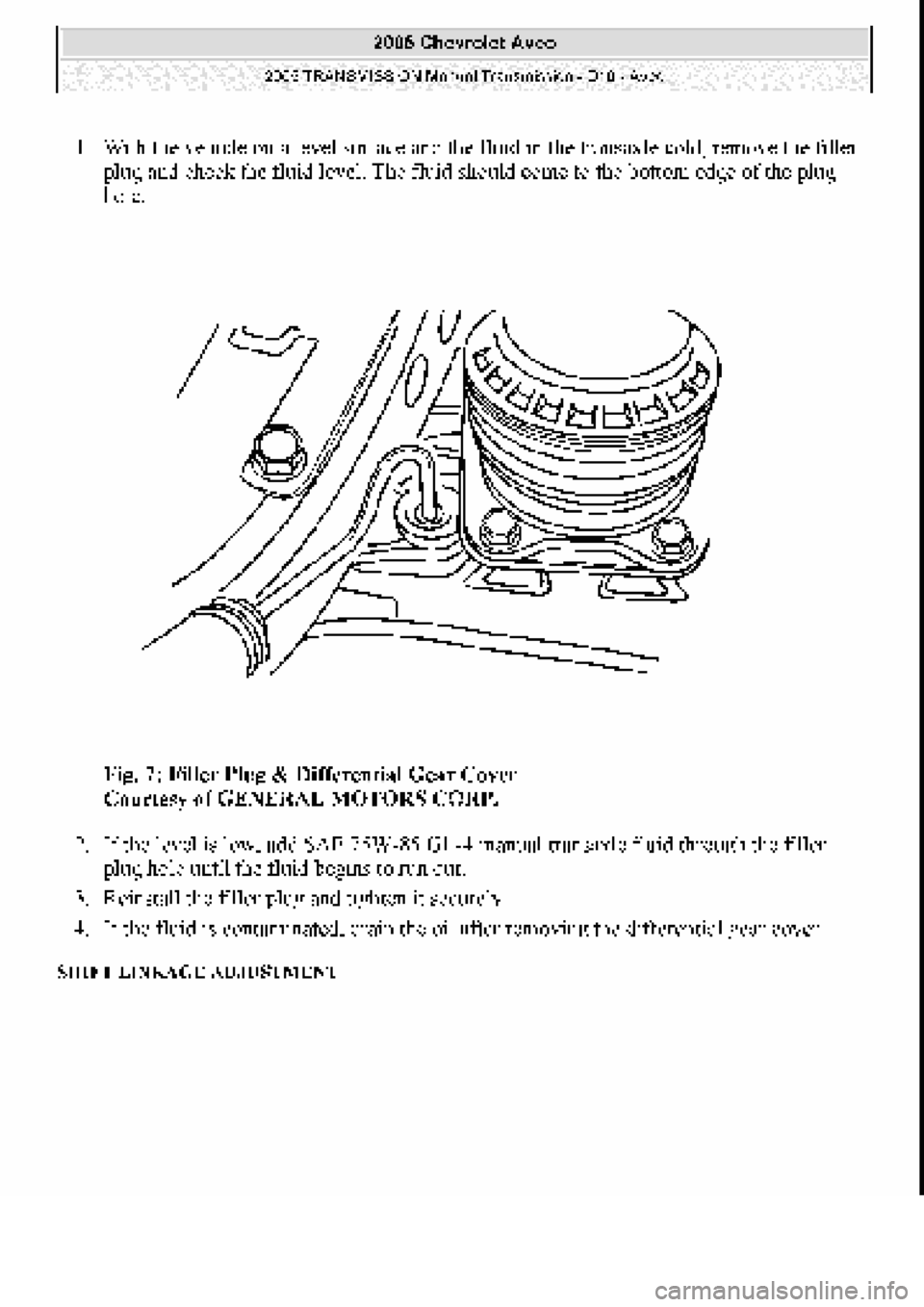 CHEVROLET AVEO 2002  Service Repair Manual 