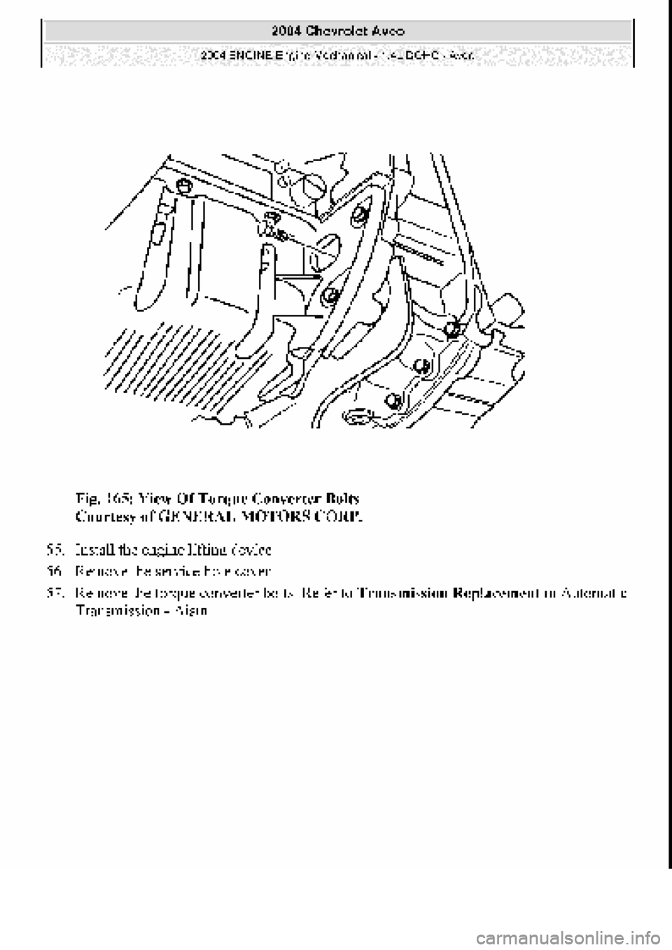 CHEVROLET AVEO 2002  Service Repair Manual 