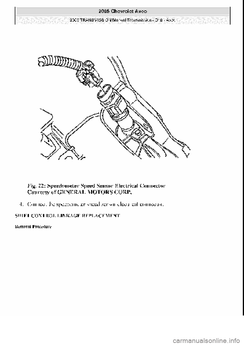 CHEVROLET AVEO 2002  Service Repair Manual 