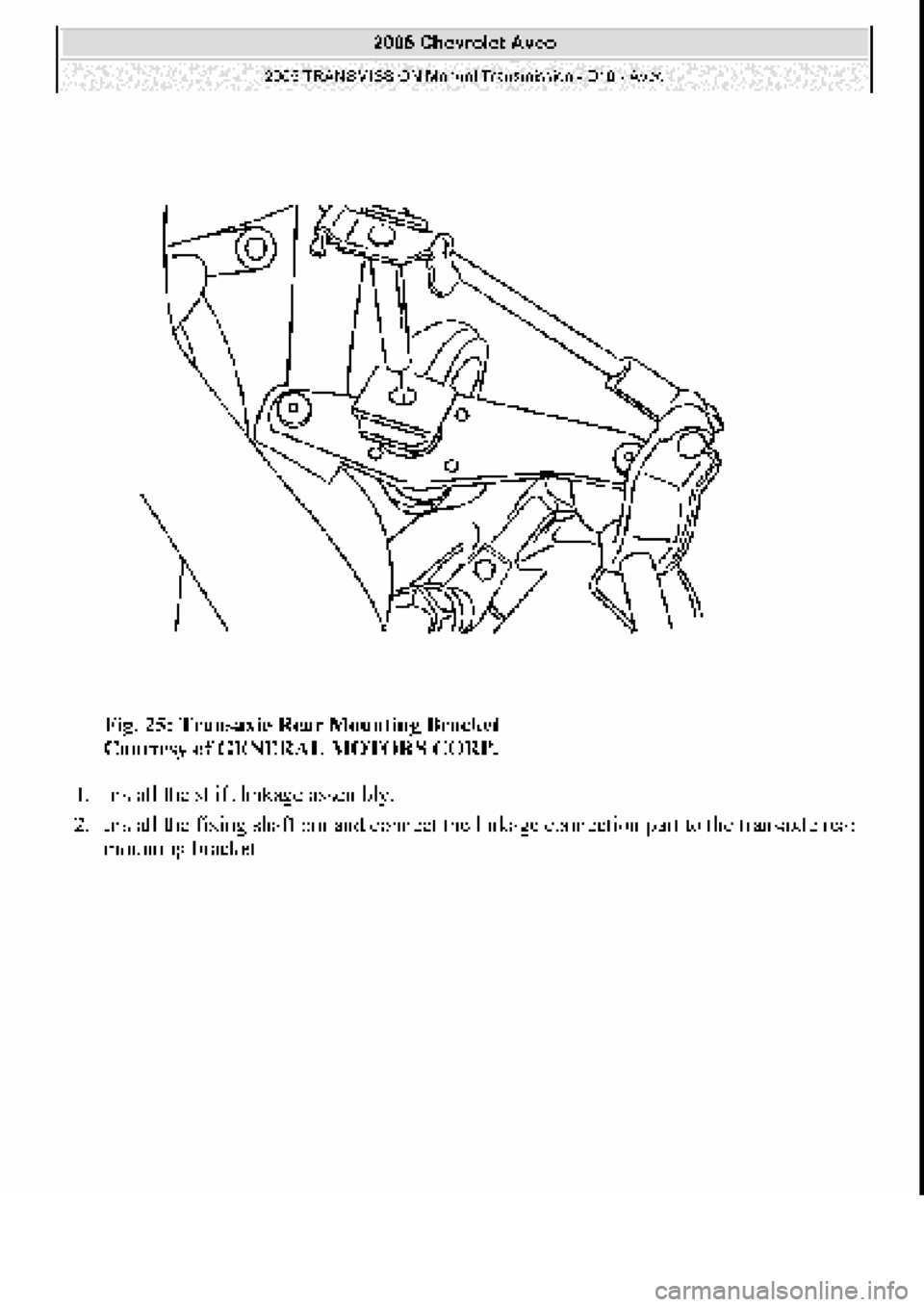 CHEVROLET AVEO 2002  Service Repair Manual 