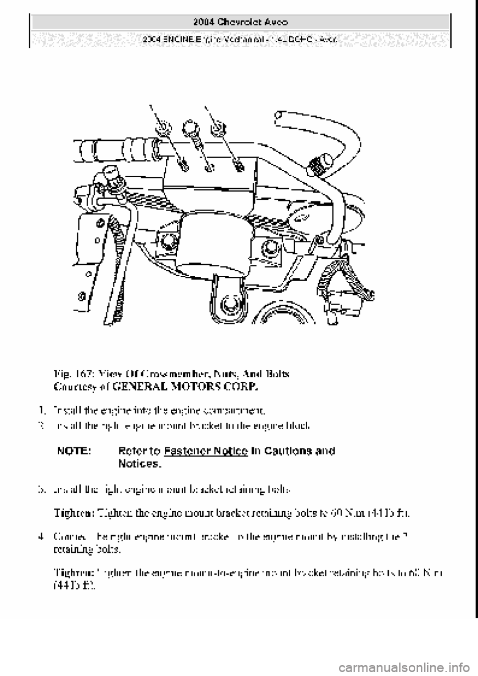 CHEVROLET AVEO 2002  Service Repair Manual 