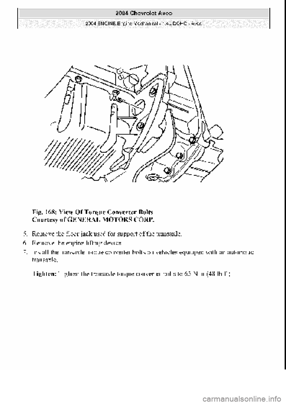 CHEVROLET AVEO 2002  Service Repair Manual 
