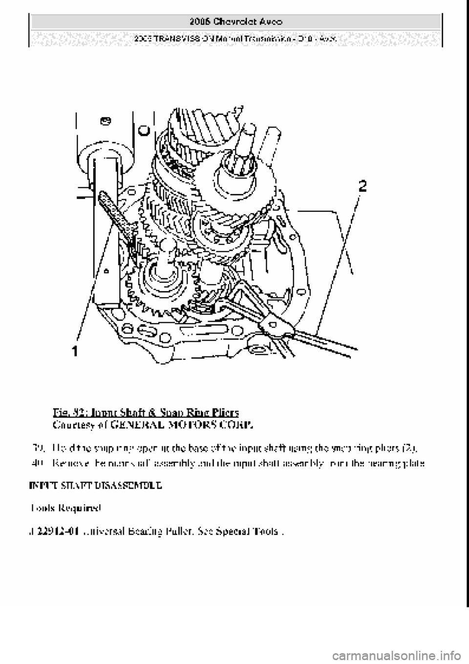 CHEVROLET AVEO 2002  Service Repair Manual 