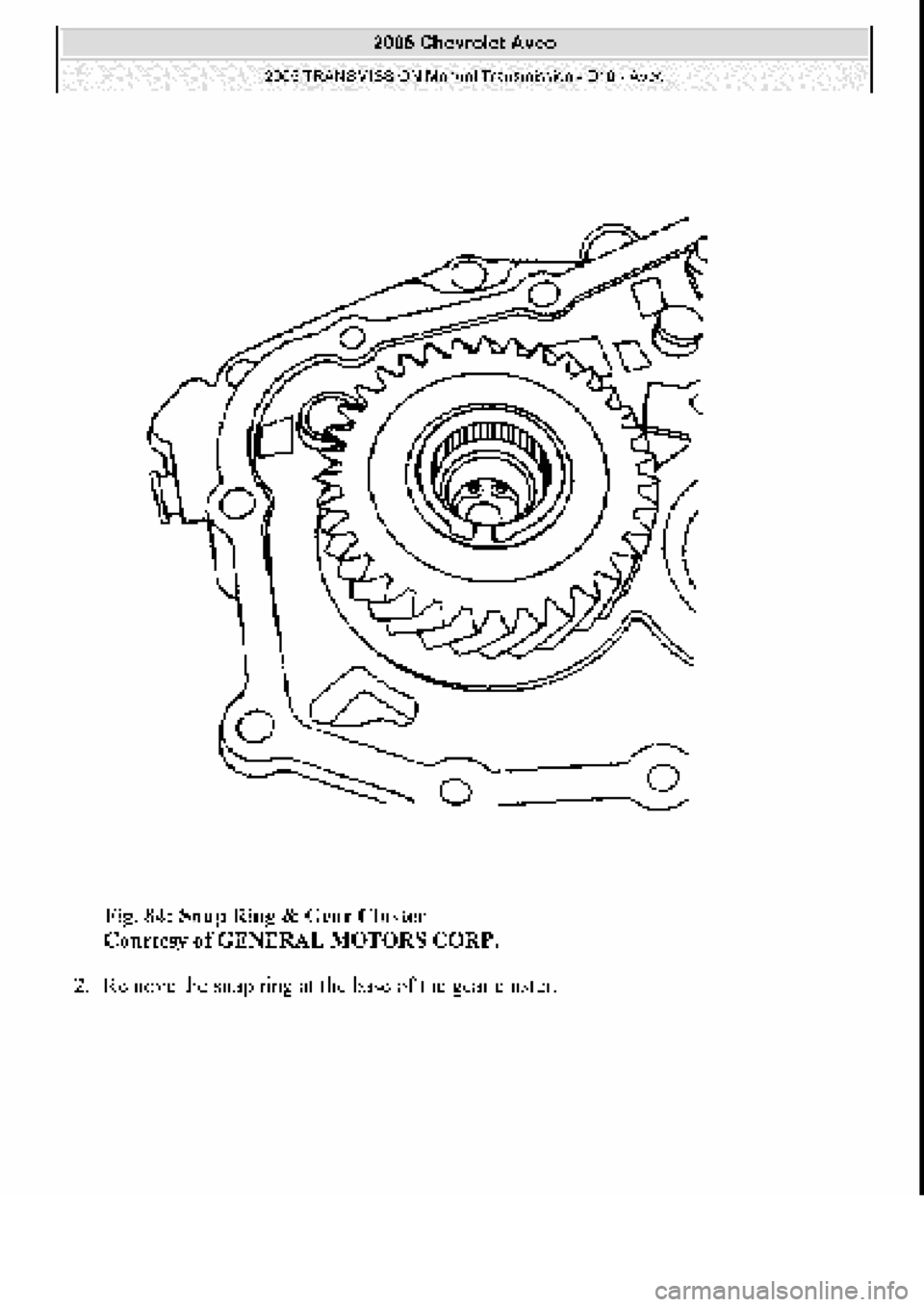 CHEVROLET AVEO 2002  Service Repair Manual 