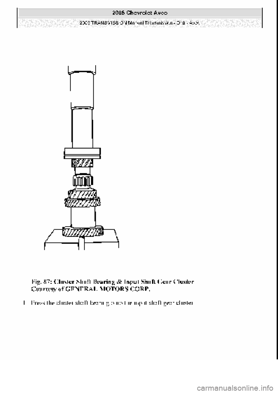 CHEVROLET AVEO 2002  Service Repair Manual 