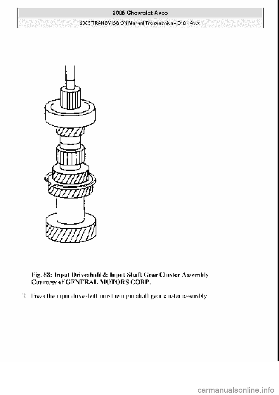 CHEVROLET AVEO 2002  Service Repair Manual 
