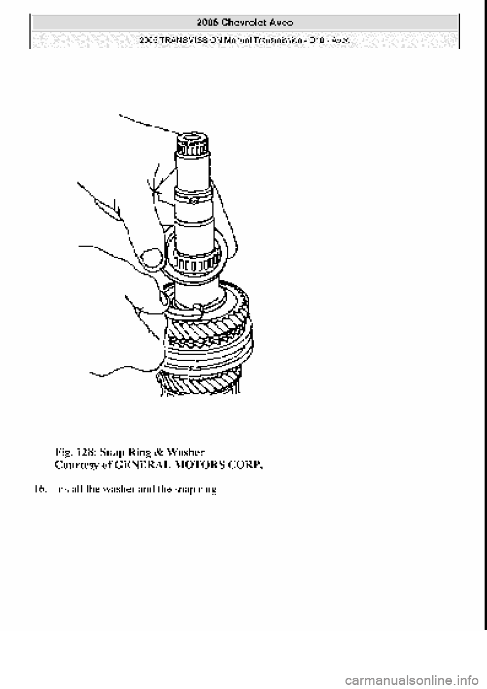 CHEVROLET AVEO 2002  Service Repair Manual 