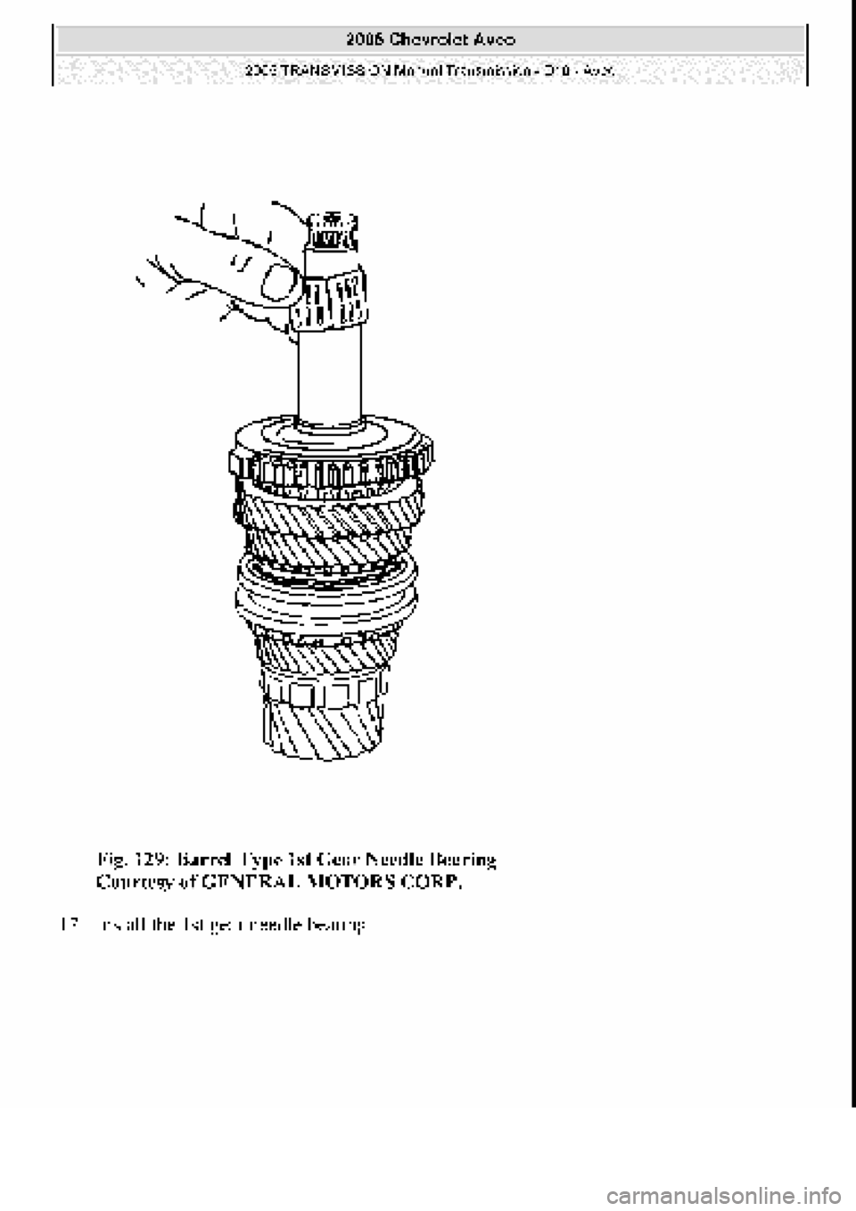 CHEVROLET AVEO 2002  Service Repair Manual 