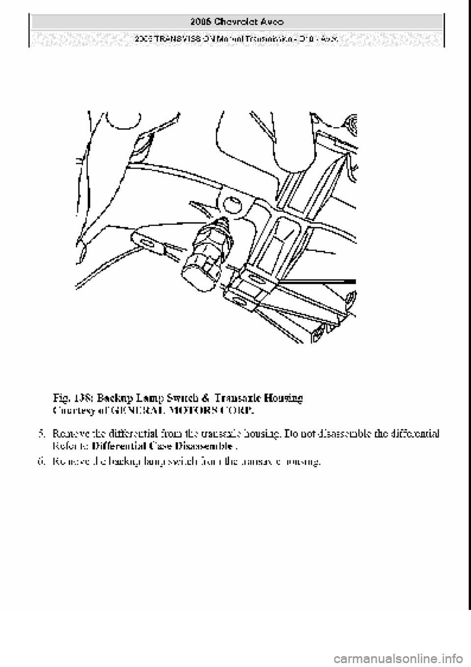 CHEVROLET AVEO 2002  Service Repair Manual 