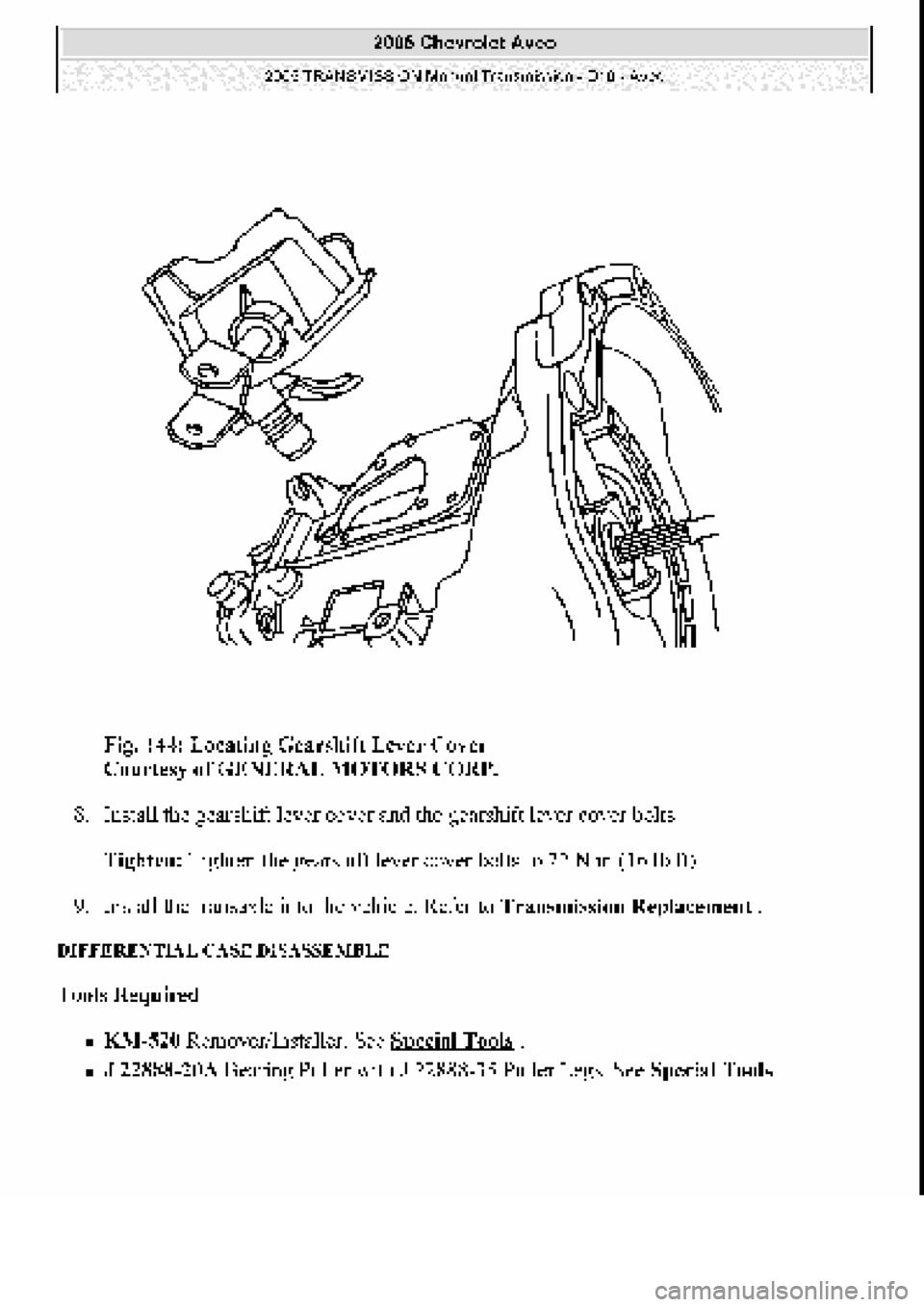 CHEVROLET AVEO 2002  Service Repair Manual 