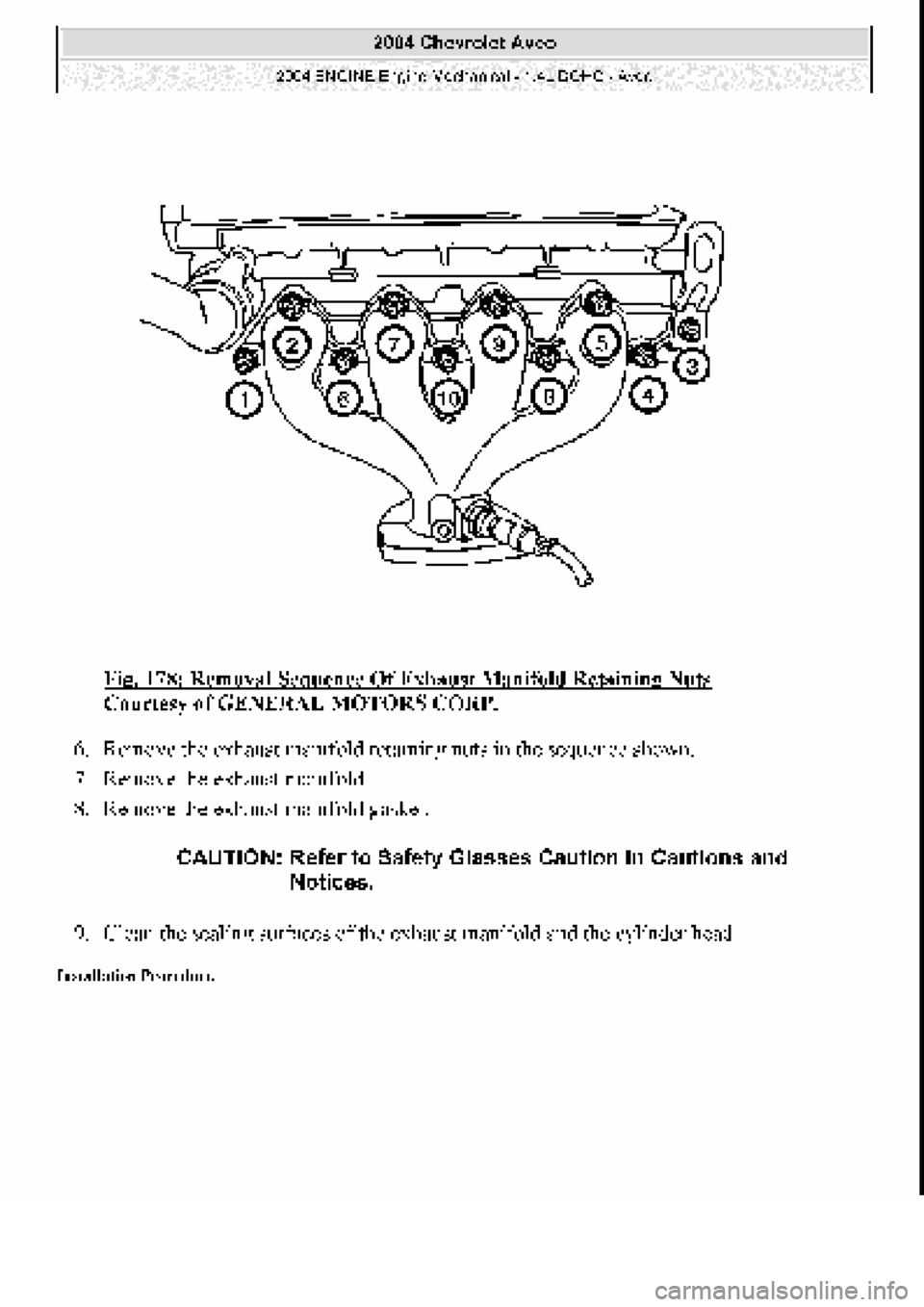 CHEVROLET AVEO 2002  Service Repair Manual 