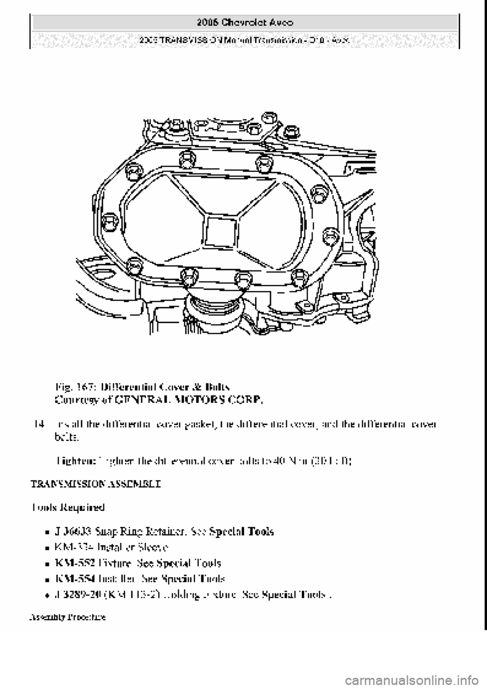 CHEVROLET AVEO 2002  Service Repair Manual 