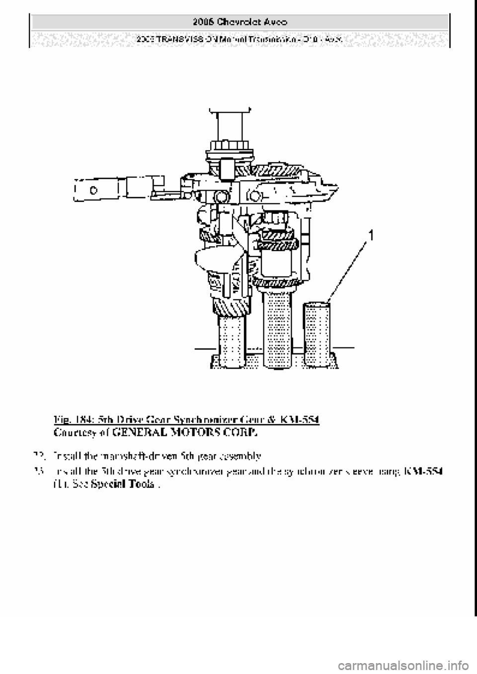 CHEVROLET AVEO 2002  Service Repair Manual 